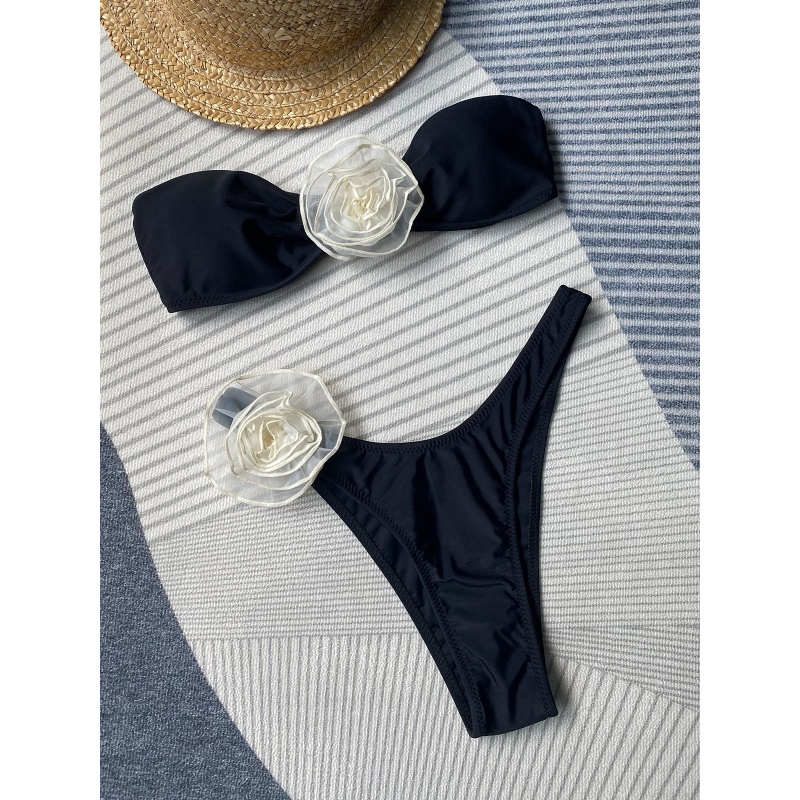 2025 Bộ bikini cô gáinóng bỏng châu Âu và Mỹ mới với ba - Hoa chiều. Đi qua - Biên giới tốtnhất - Bán Sexy Two - Tàng đồ bơi với quần tam giác 8863 Giá:$79,99
